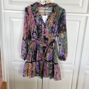 Zara NWT short floral dress